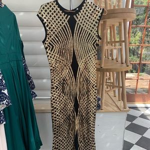 Floor length gatsby dress